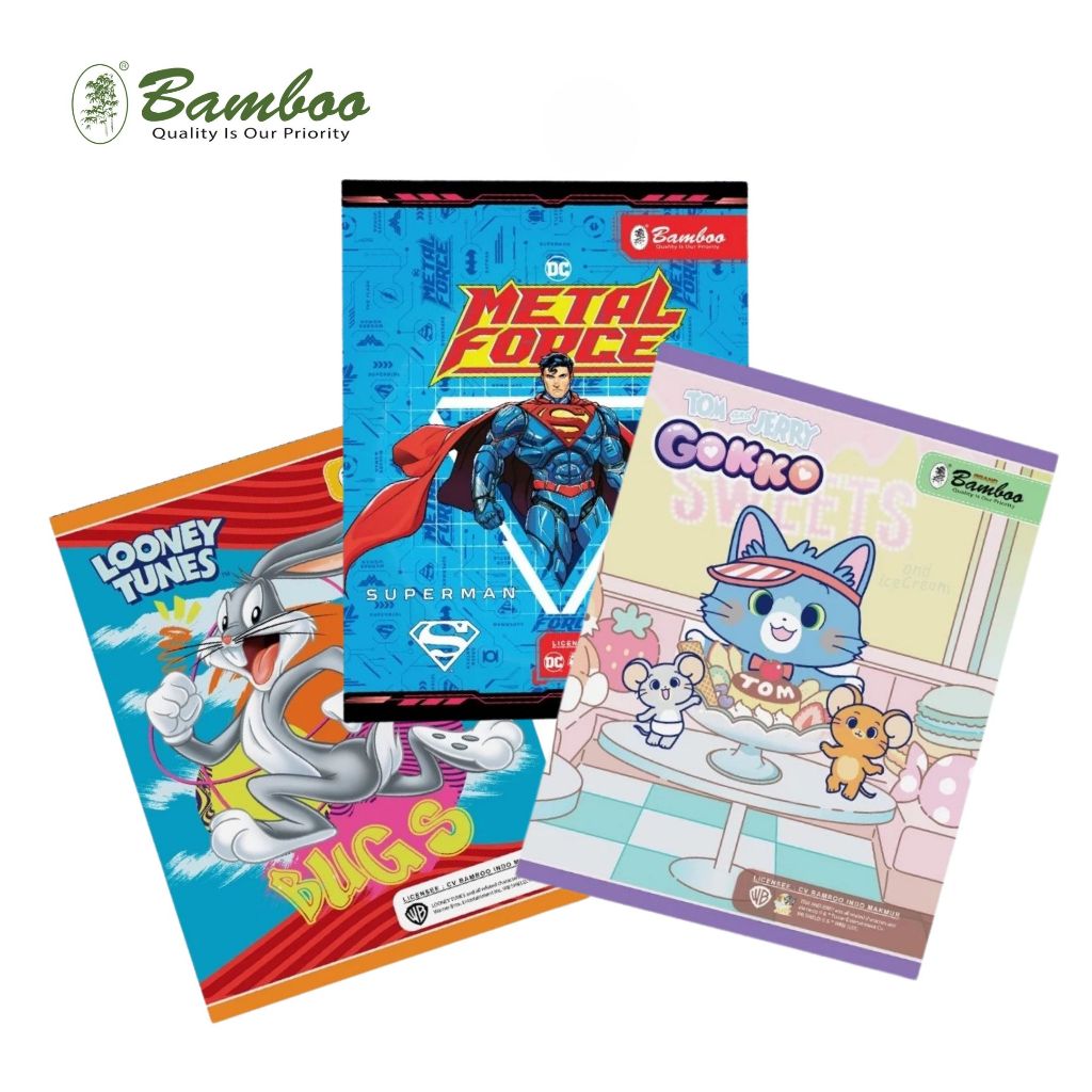 

1 PAK / 10 Buku Tulis Bamboo 38 Lembar