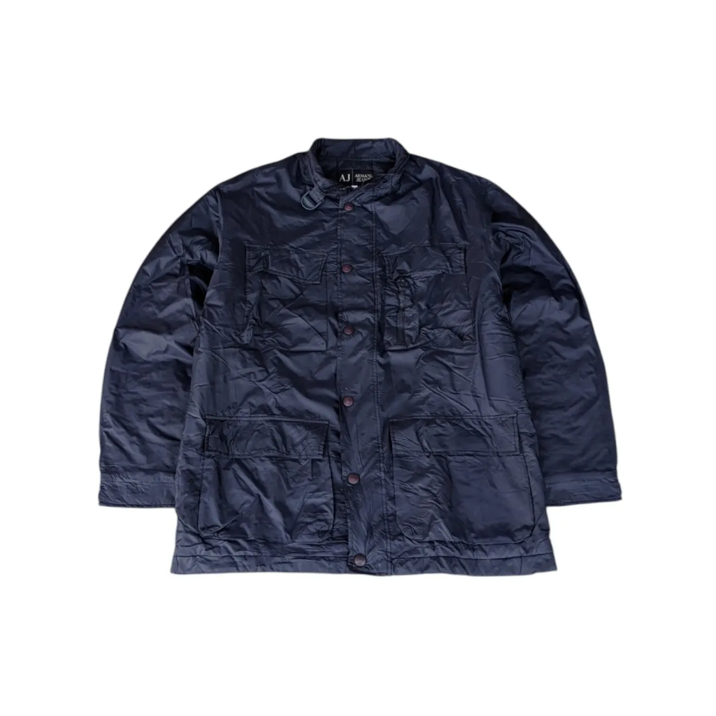 ARMANI JEANS - Jaket Parka Jaket Puffer Pria Navy Size XL