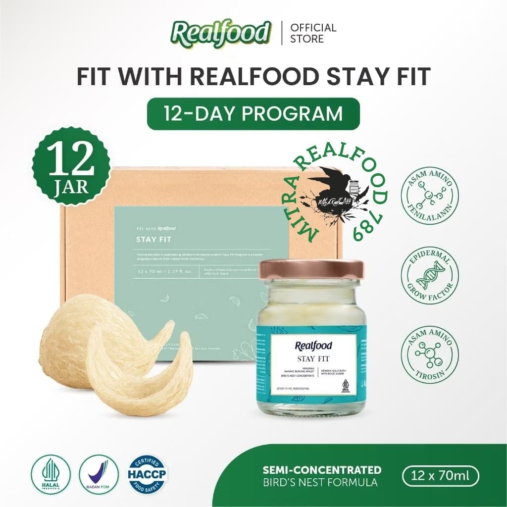 

Realfood Stay Fit 6 Botol & 12 Botol Diskon Harga ( Minuman Sarang Burung Walet )