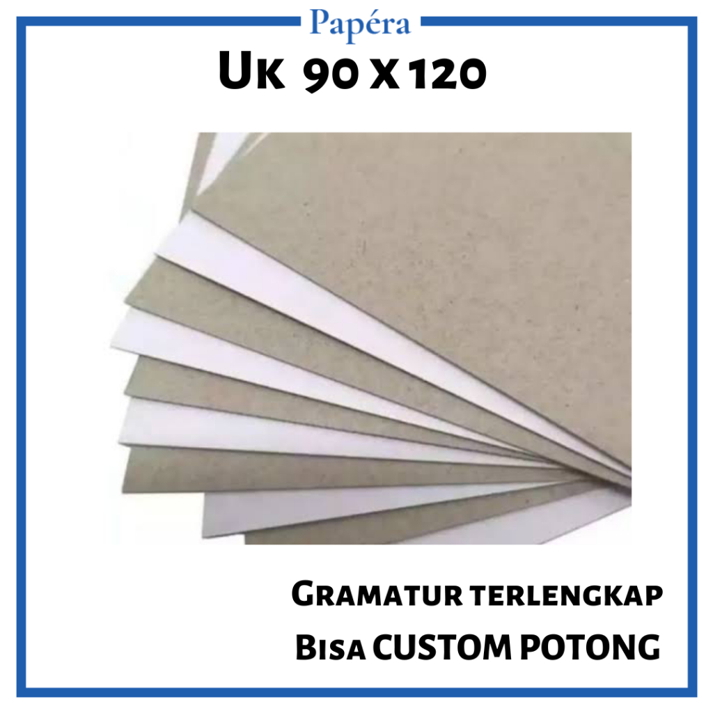 

(MINIM PER 100 LBR) Kertas Duplex Berbagai Gramatur 90 x 120