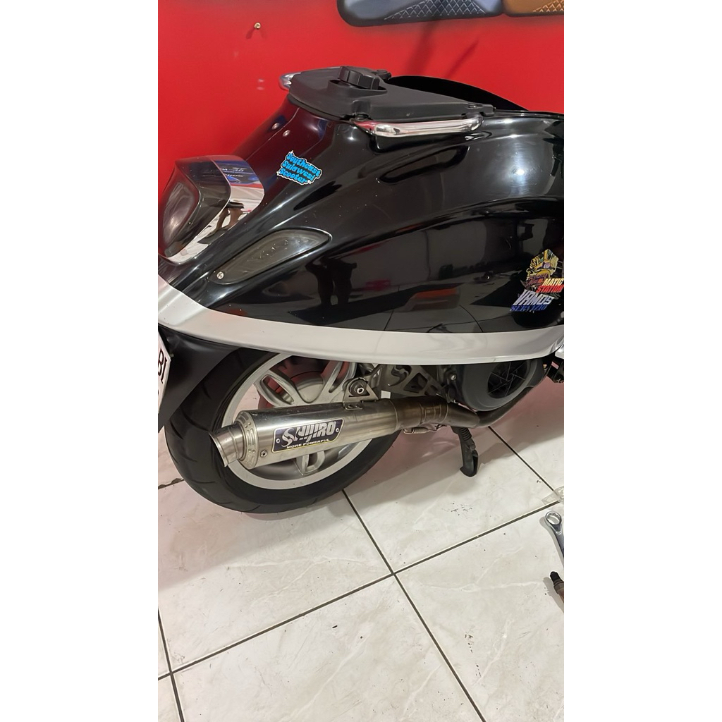 Knalpot vespa matic inlet 50mm