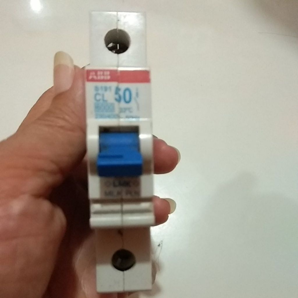 mcb abb 50a modifikasi anti jeglek