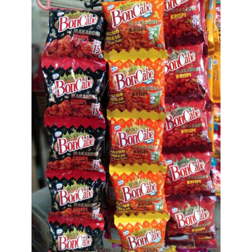

Snack Boncabe Makaroni Krispi Serenteng Isi 10pcs