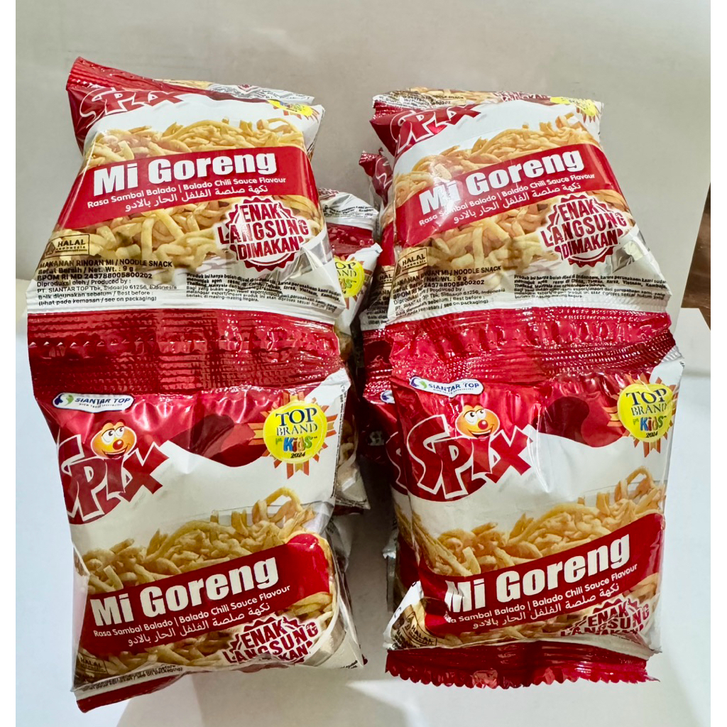 

SPIX Mie goreng 500 renteng ( 9gr x 10pcs ) ECER per renteng