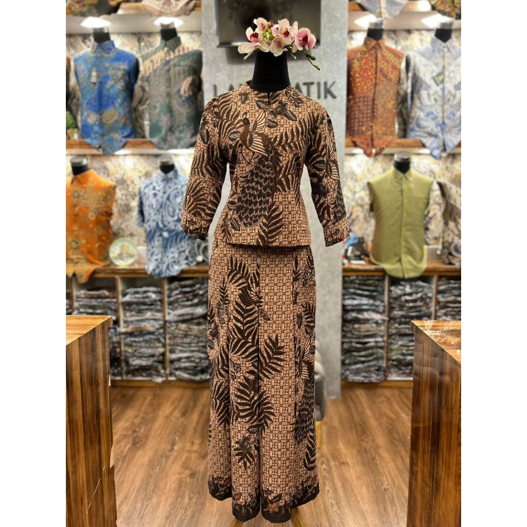 Lano Batik One Set - Stelan Blazer Batik Wanita - Outer Batik Wanita - Batik Dobby Premium