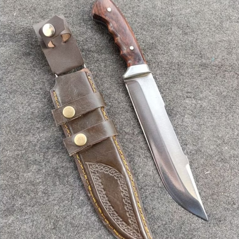 Pisau hunting survival baja per fulltang asli