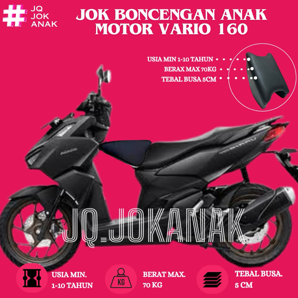 Jok Boncengan Anak Motor VARIO 160 Kursi Dudukan Anak Motor Matic