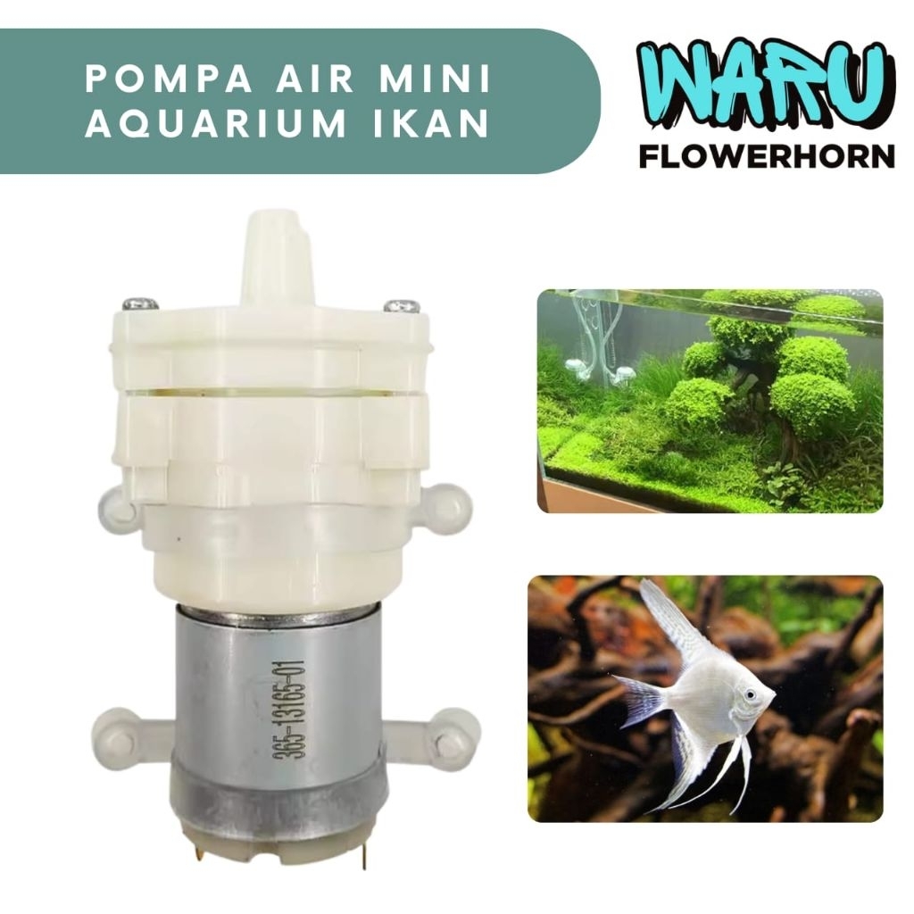 POMPA AIR MINI AQUARIUM IKAN | POMPA AQUARIUM MINI | POMPA AQUARIUM 12V-YX-385 | POMPA AQUARIUM LOW 