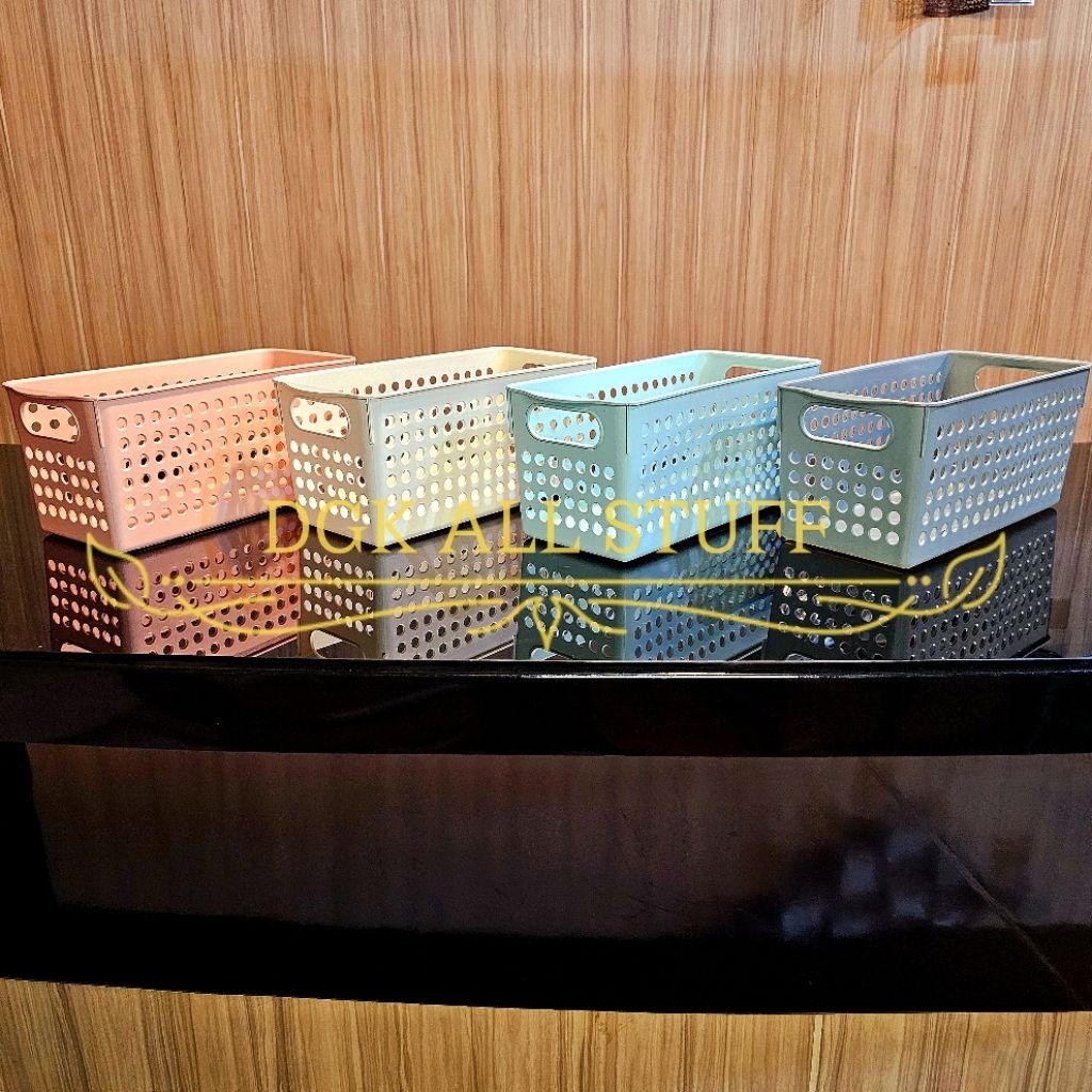 Keranjang Tempat Wadah Kotak Kalo Box Penyimpanan Persegi Panjang Serbaguna Multifungsi Makeup Make 