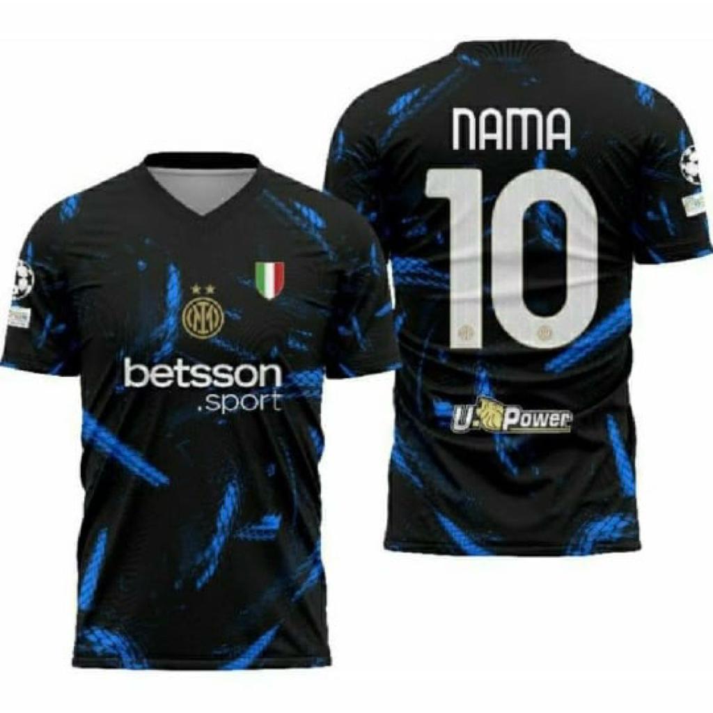 Jersey Inter Milan Custom / Full Printing / Gratis Nama & Nopung