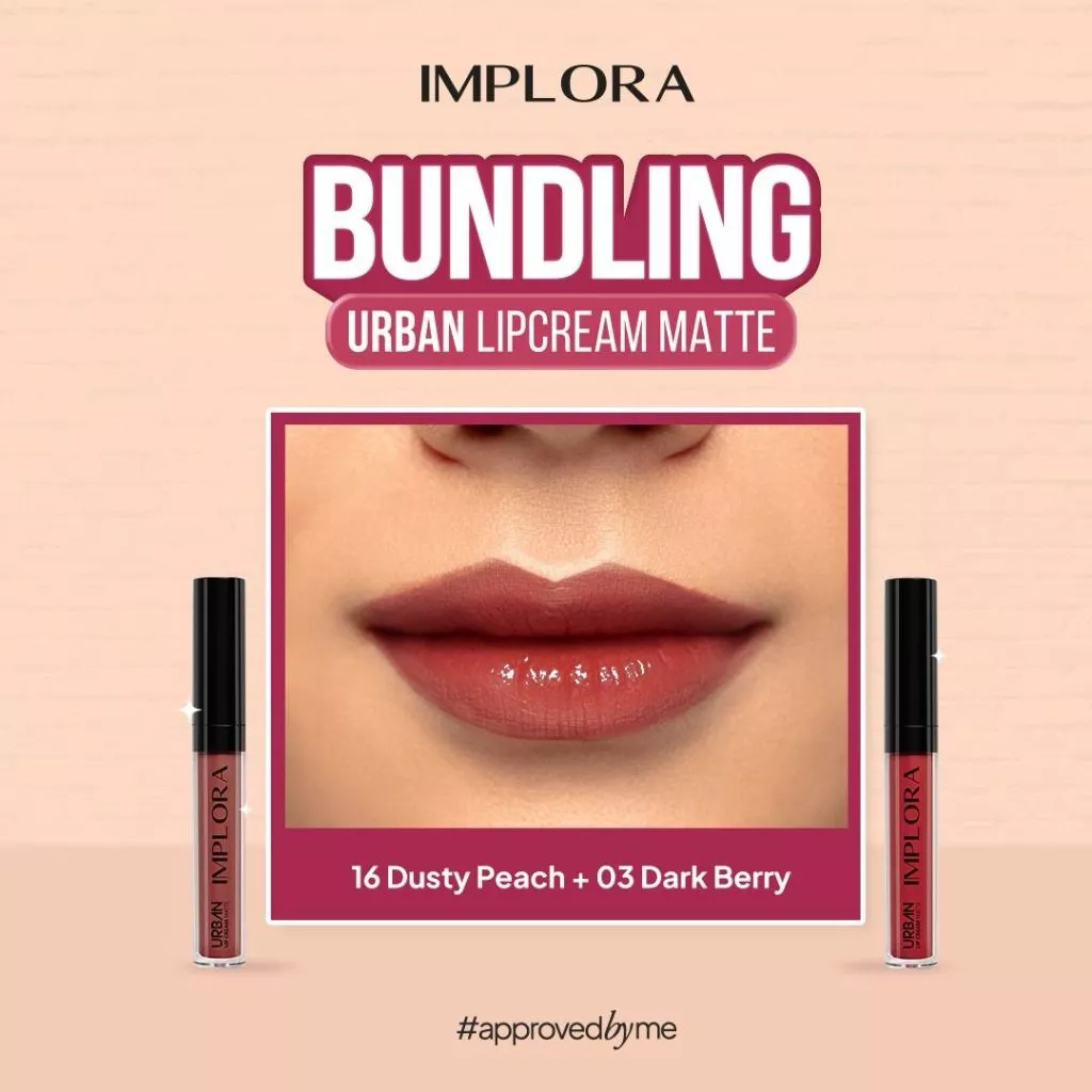 Implora Korean Matte Lipstik - Paket Ombre Lips Matte Finish