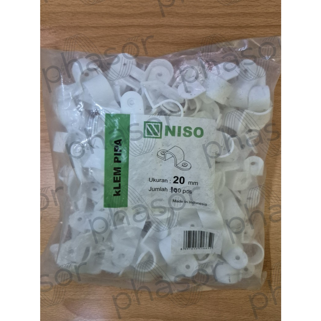 Clamp Pipa Conduit 20mm Niso / Klem Pipa Conduit Niso 20mm 100 Pcs