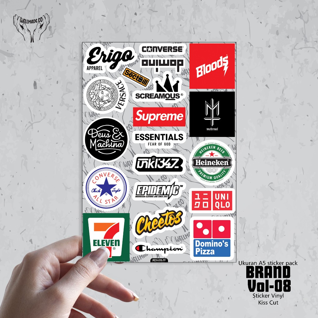 

Sticker Pack BRAND Tumblr Helm Laptop Lokal VOL8 FULL COLOUR