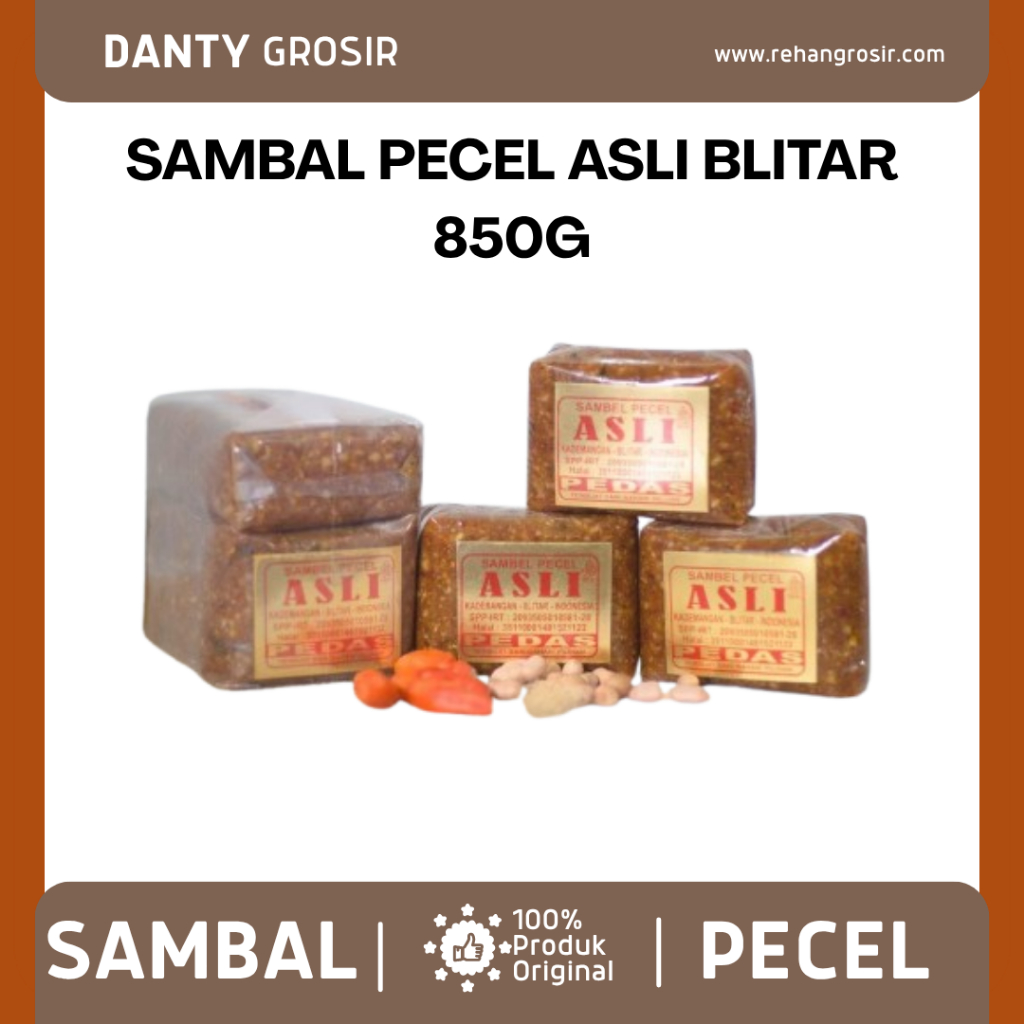 

Sambel Pecel Asli Blitar 850 Gram - Instan, Praktis & Tahan Lama