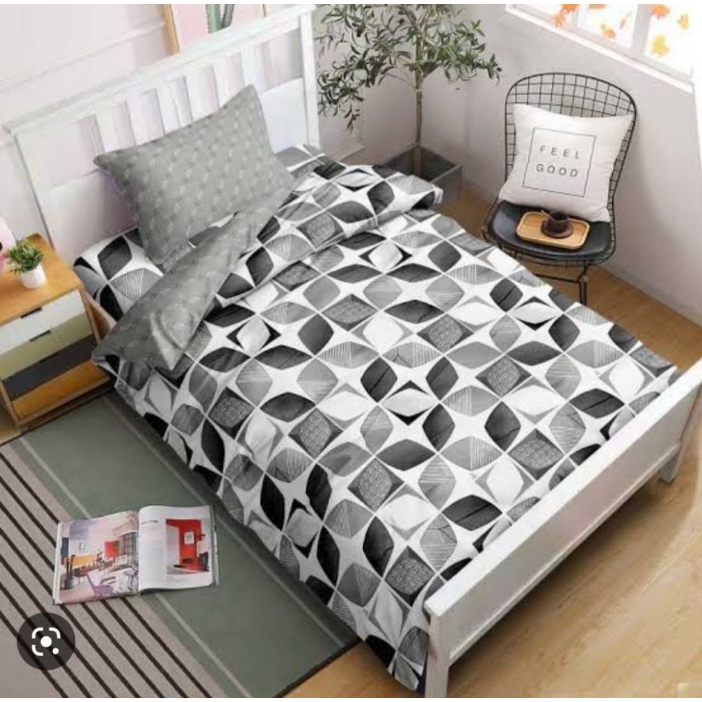 Sprei lady rose single rumbai uk 120x200 motif rino