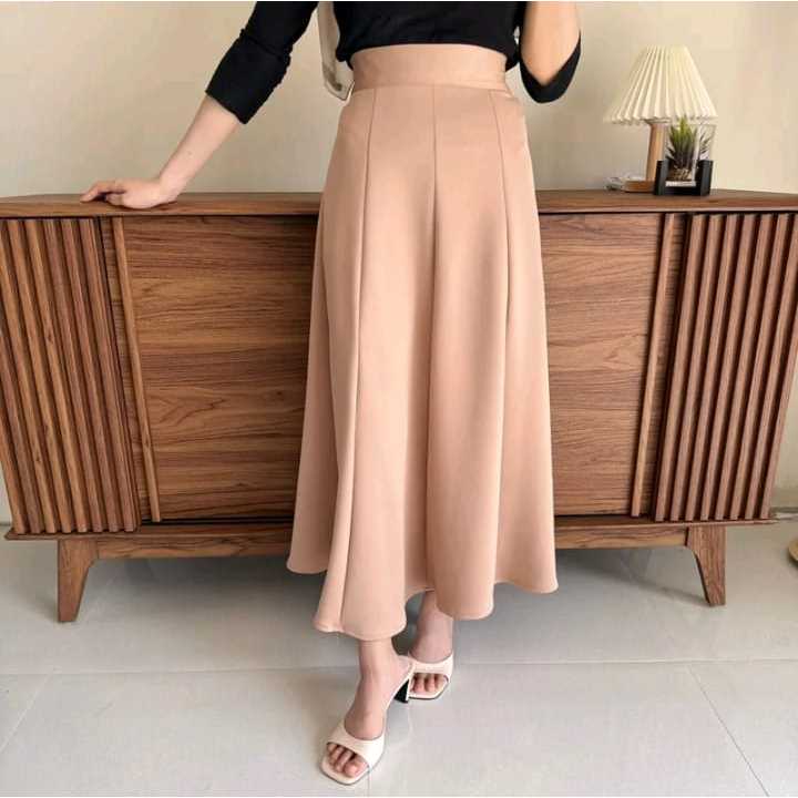HOT AUDY SKIRT - LOOSE MAXI SKIRT FOR WOMEN NATURAL COLLECTION ROK AUDY SKIRT - KOREAN LOOSE MAXY
