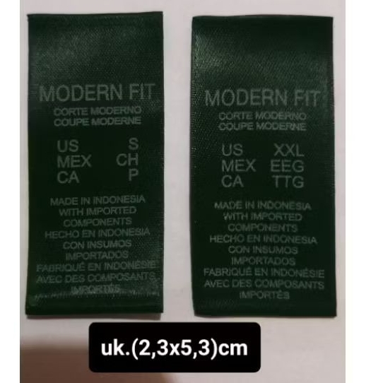 

label merek label (main size) modern fit inport