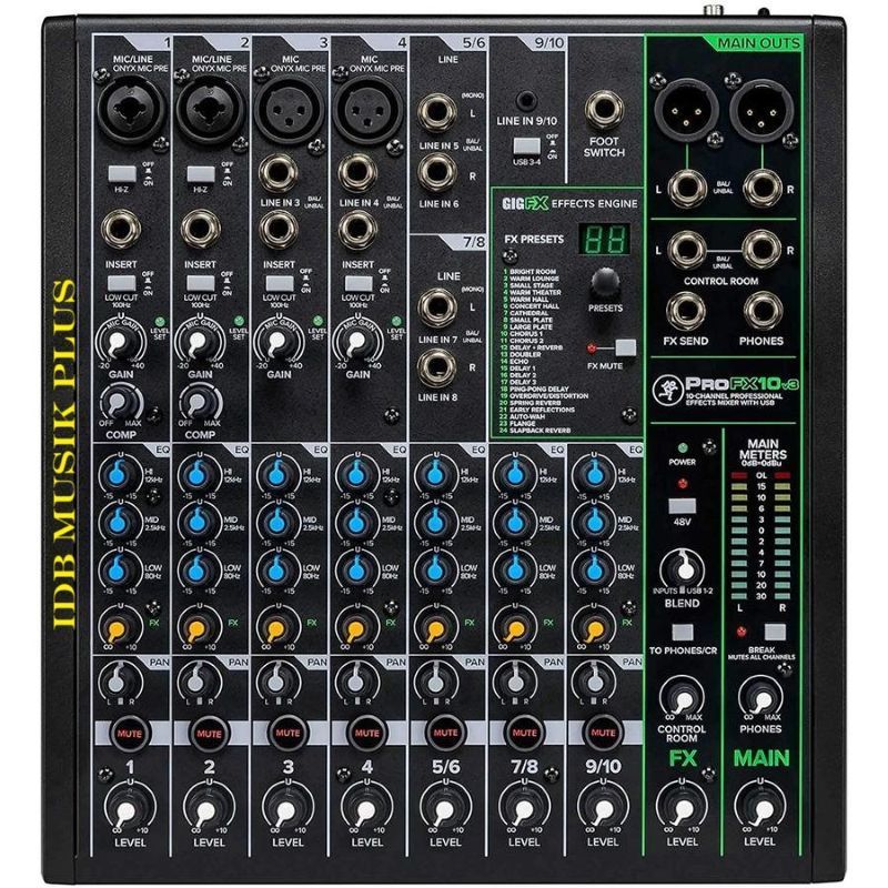 Mixer 10 Ch Mackie ProFX10v3 ProFX10 v3 Original