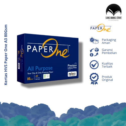 

Kertas HVS Paper One A3 80Gsm 500 Sheets