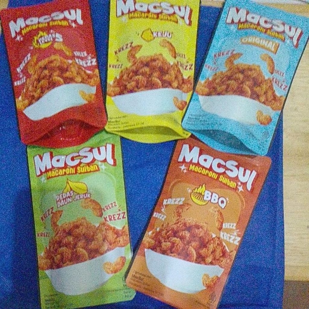

Macaroni Sultan (MacSuL) cemilan viral kekinian dari "CEKELIN"...50gr