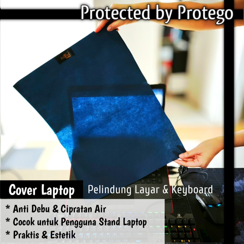 PROTEGO Cover Laptop Sarung Kain Pelindung Layar Monitor & Keyboard PART 1