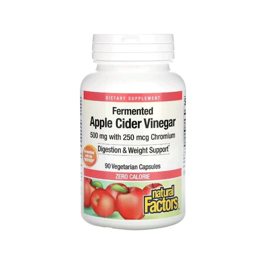 Apple Cider Vinegar, Cuka Apel, 90 Kapsul