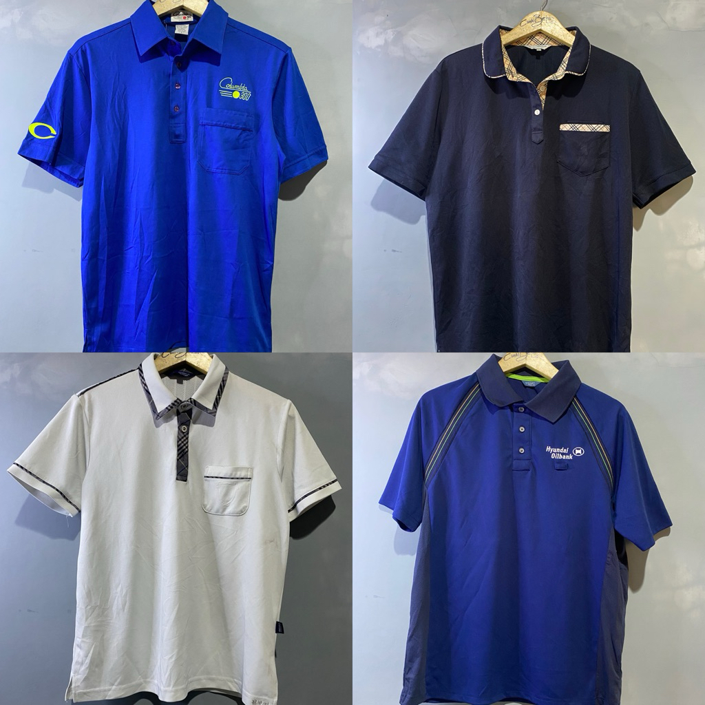 part3 kaos kerah polo shirt cewek cowok second PL random size xs s m l xl