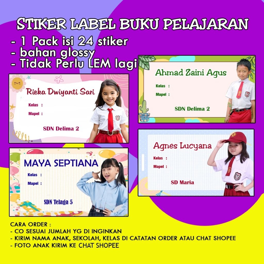 

Stiker label buku pelajaran
