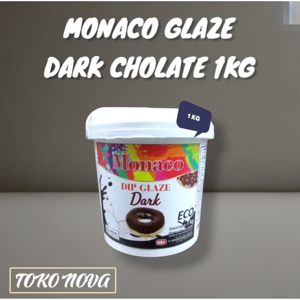 

GLAZE MONACO DARK CHOLATE 1KG /TOPPING MAKANAN