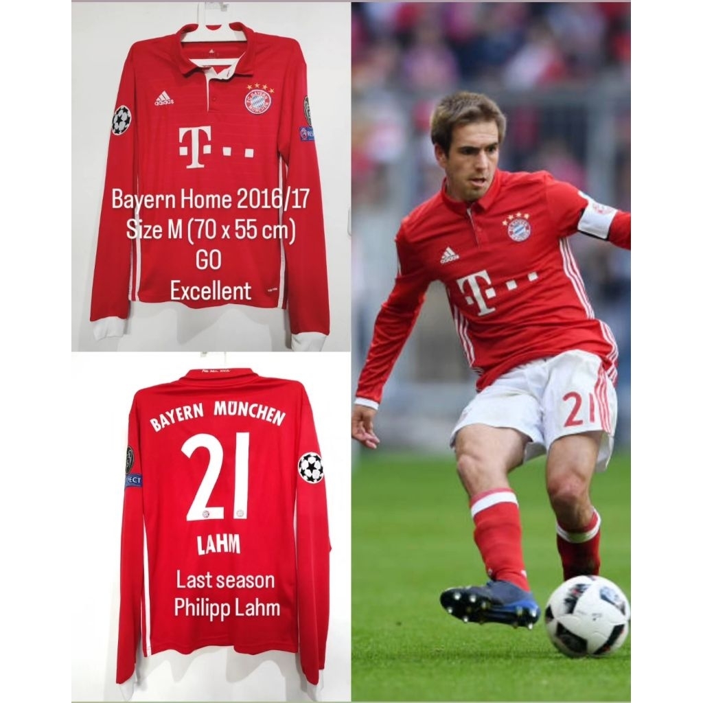 Jersey Home Bayern Munchen 2016 2017 Long Sleeve Lengan Panjang
