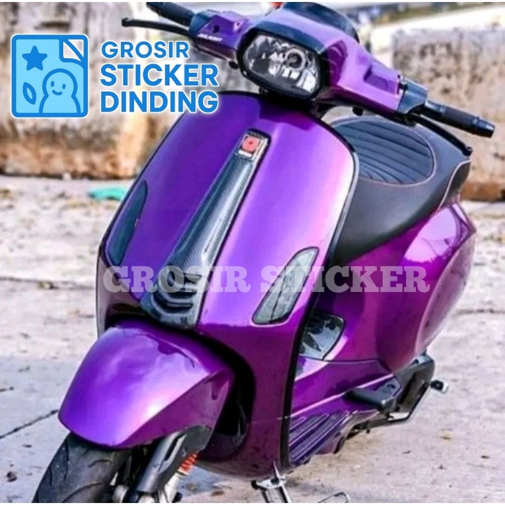 SKOTLET STIKER MOTOR UNGU VIOLET PURPLE CANDY SKOTLET PURPLE METALIK KUALITAS PREMIUM  UNGU CANDY KE
