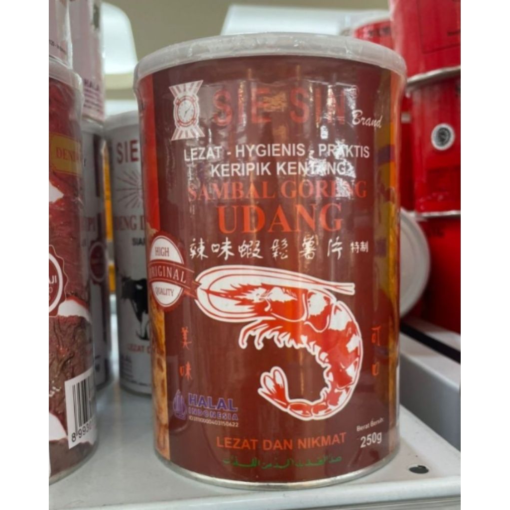 

sie sin keripik kentang sambal goreng udang