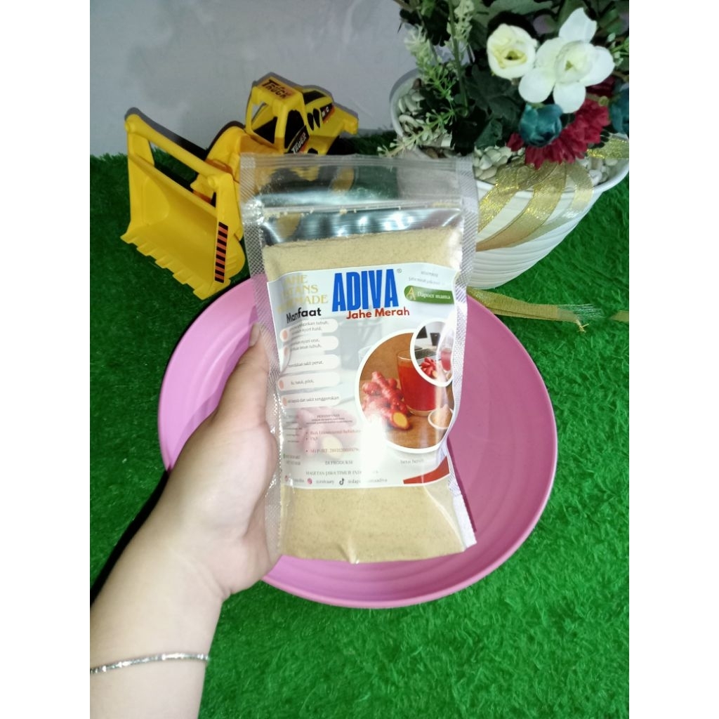 

serbuk jahe ADIVA 2 in 1.jahe merah rendah gula.