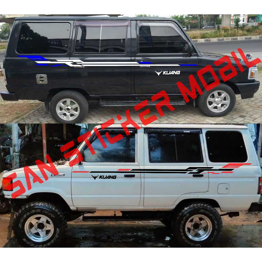 0069 sticker cutting mobil kijang super G CUTTING  kijang super th 93 sampai 96