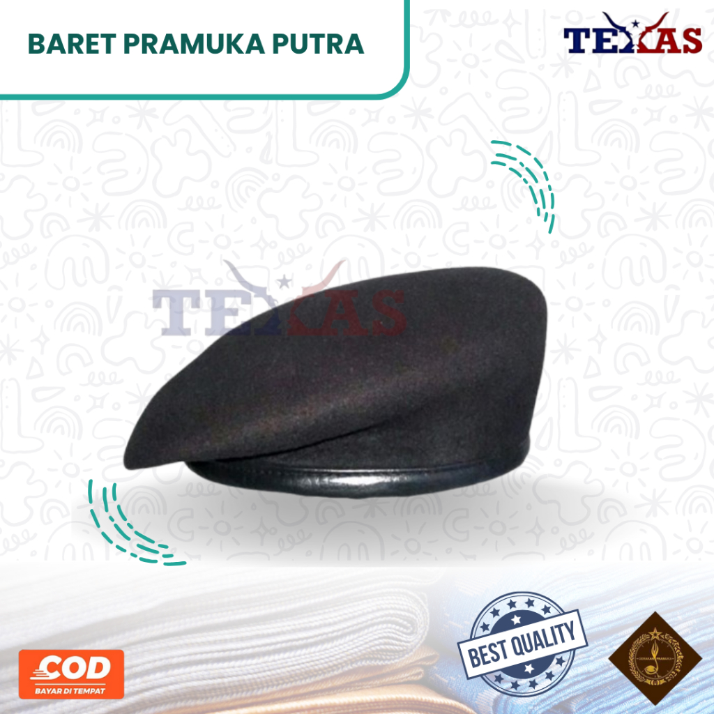 BARET PRAMUKA SMP SMA I BARET PRAMUKA I BARET SEKOLAH | TOPI PRAMUKA PUTRA