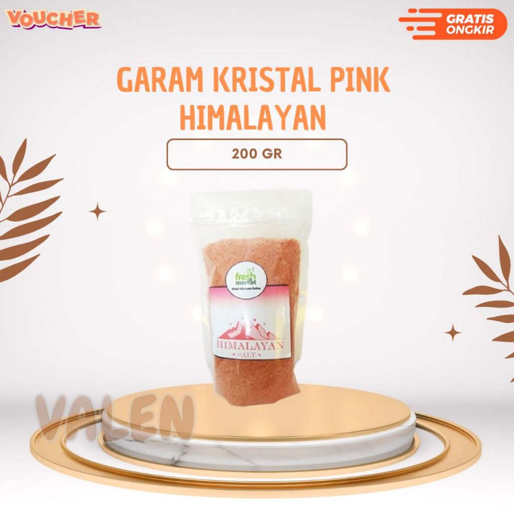 

Bumbu Dapur - Bumbu Masak - Garam Kristal Pink - Himalayan Pink Salt 200 Gr - HALAL