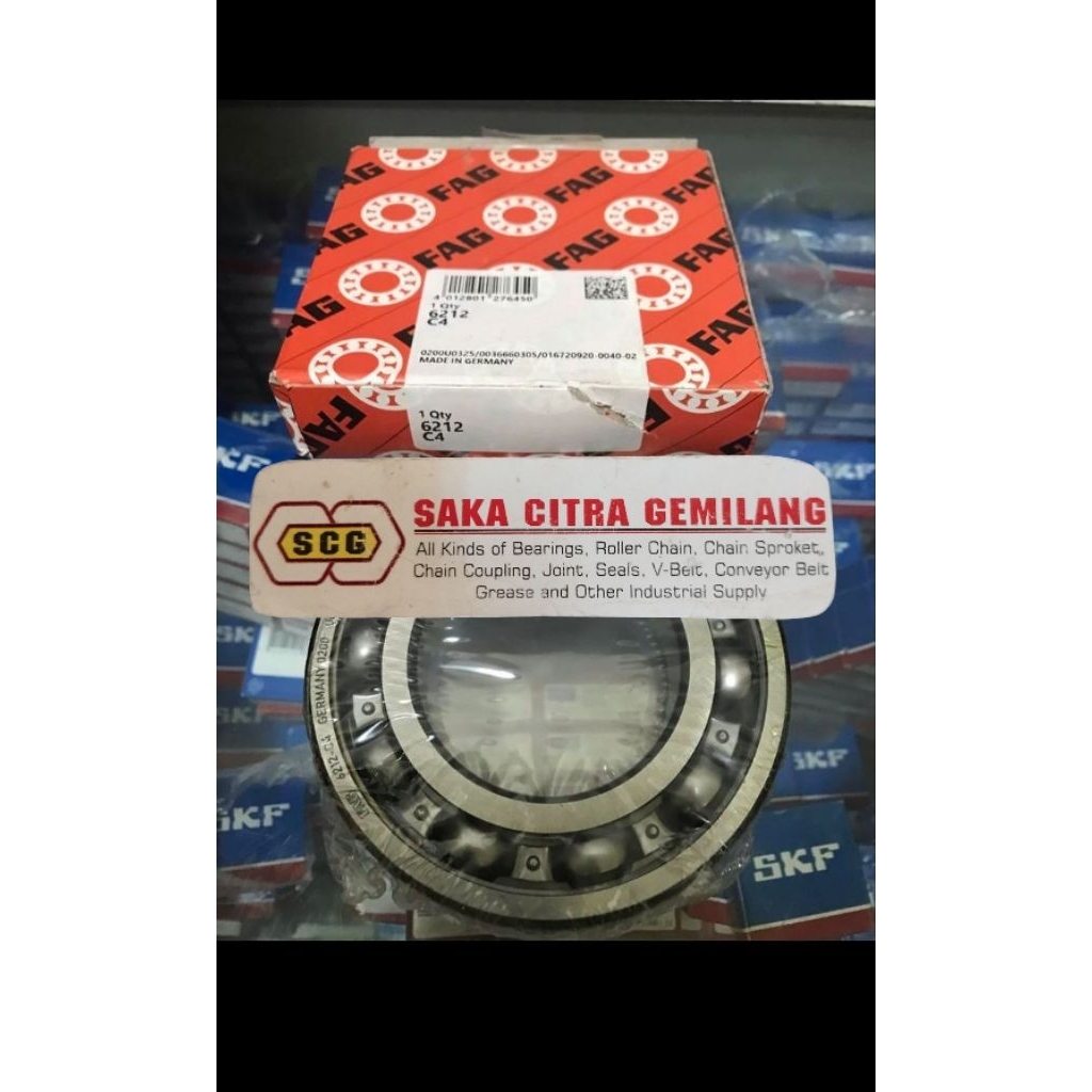 BALL BEARING 6212 C4 FAG GERMANY