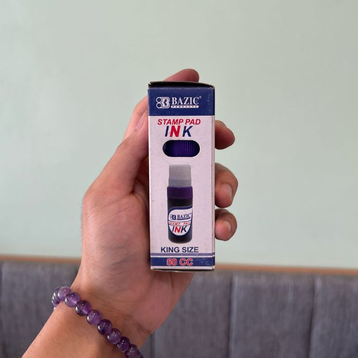 

Bazic Stamp Pad Ink 50cc Warna Ungu (Isi Tinta Stamp Pad)