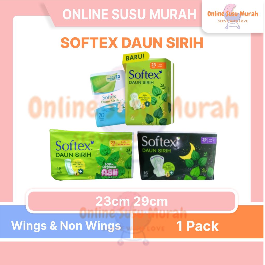 SOFTEX DAUN SIRIH 23 CM 29 CM PEMBALUT 23CM 29CM PRLA