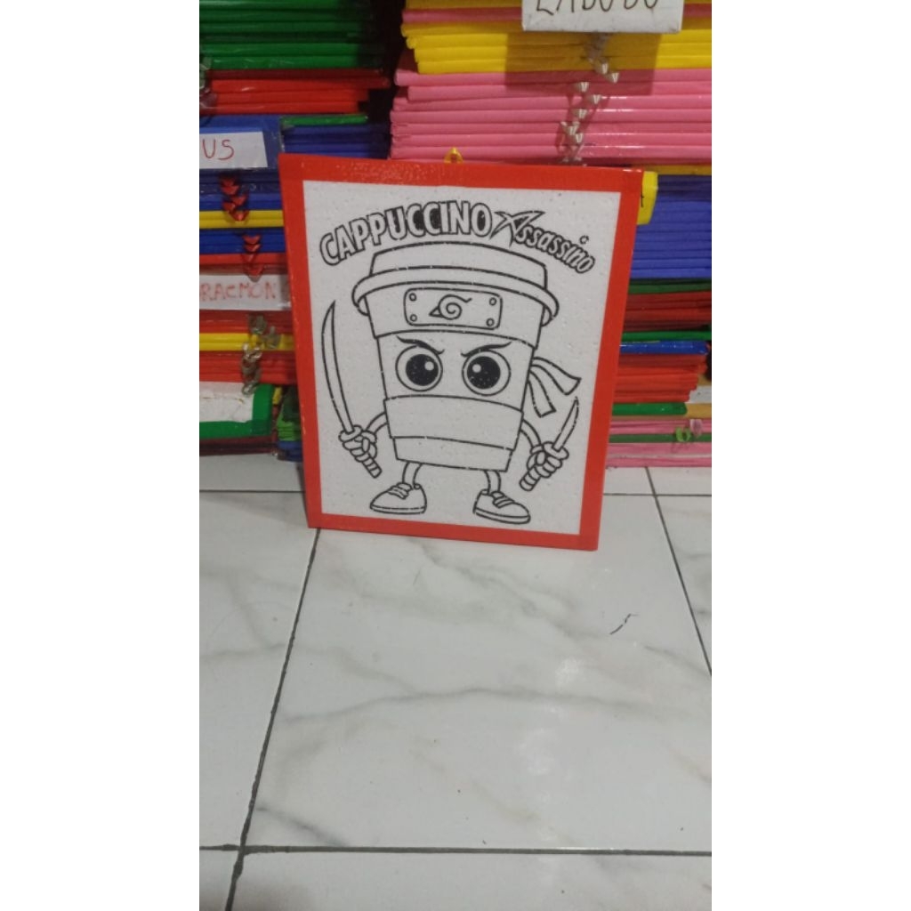 sterofoam lukis