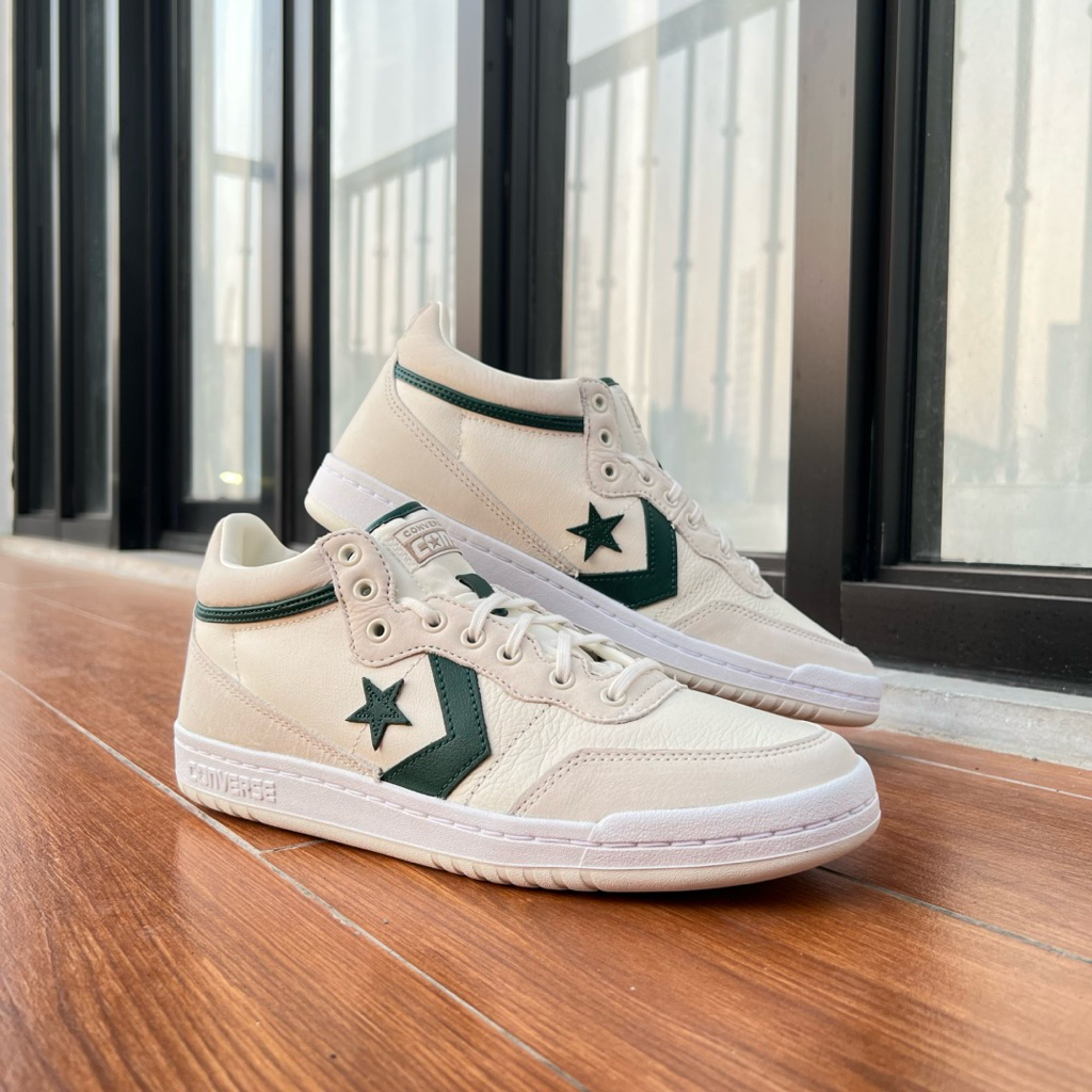 Sepatu Sneakers Pria Converse Fastbreak Pro White/Green Envy/Egret