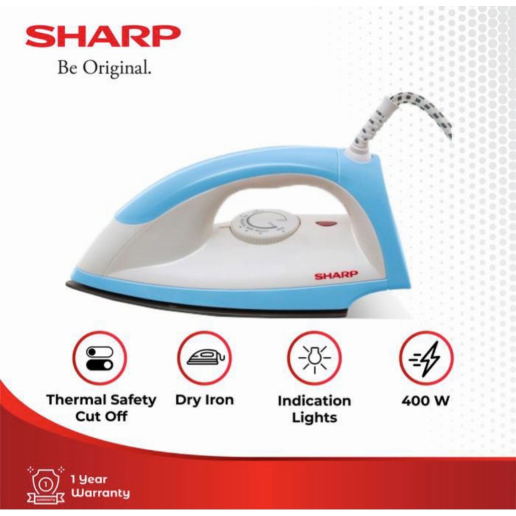 SETRIKA LISTRIK SHARP GOSOKAN LISTRIK SHARP EIN05P SETRIKA GOSOKAN SHARP