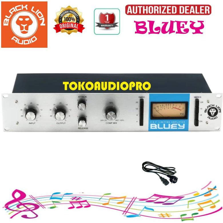 Black Lion Audio Bluey FET Compressor Limiter Amplifier Preamp Microphone