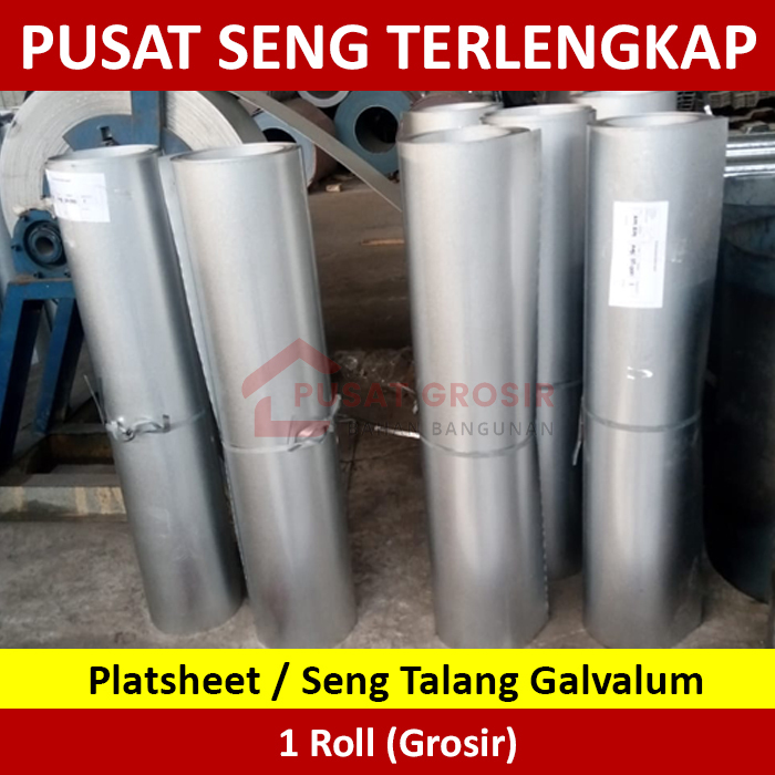 Seng Plat Talang Galvalum L 90cm T 0.70mm P 50m Seng Talang Seng Galvalum 0,70mm Super 1 Roll