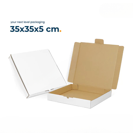 

(10 Pcs)Box Die Cut Putih Polos Kotak Hampers Ulang Tahun 35x35x5cm Dus Packing Baju Packaging