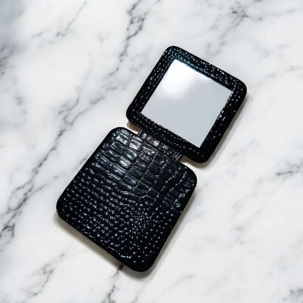 CUSTOM CERMIN LIPAT KACA LIPAT CROCO Souvenir Kosmetik