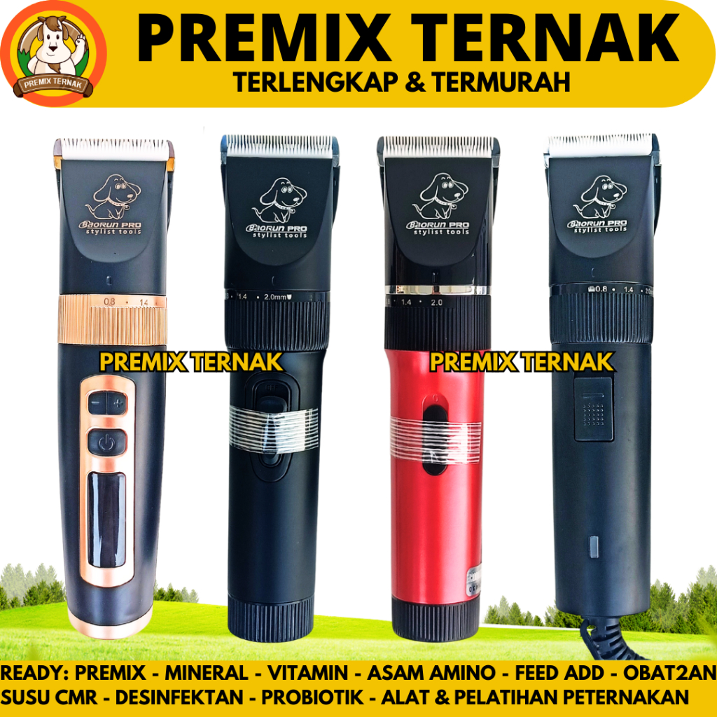 BAORUN Alat Cukur Hewan - Mesin Cukur Bulu Domba Kambing Anjing Kucing - Cukuran Hewan Elektrik