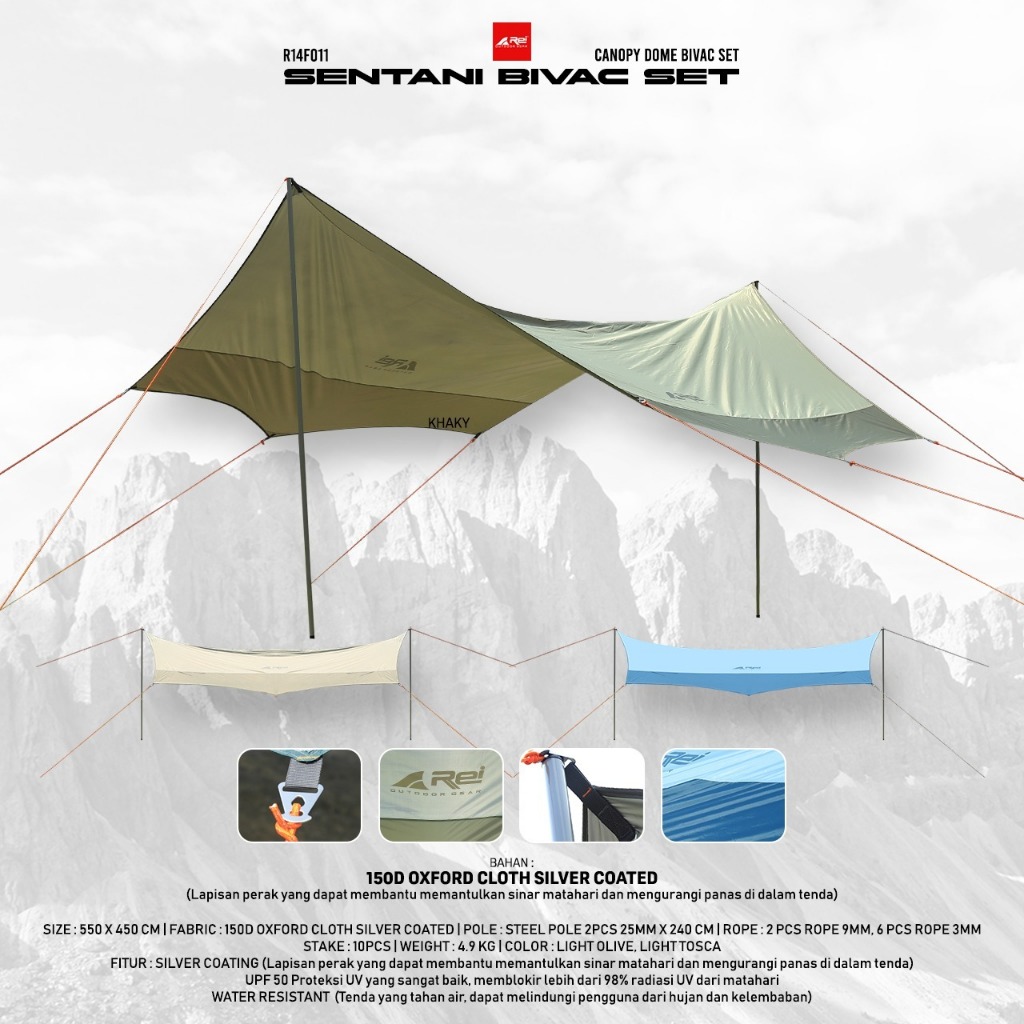 Fly Sheet Sentani Bivac Set Arei Outdoorgear