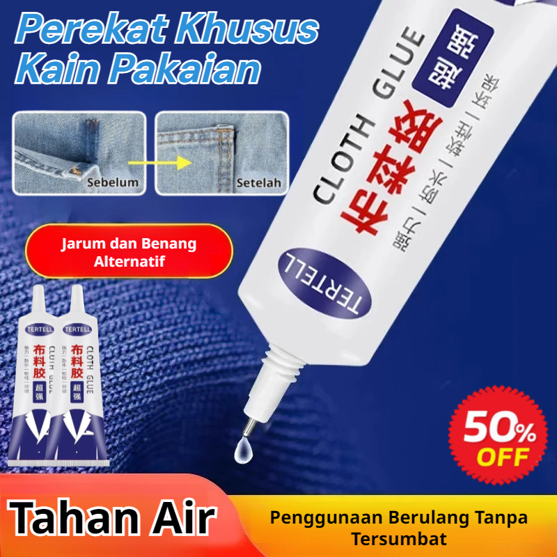 

⚡️COD/GRATIS ONGKIR⚡️Lem Kain Premium/Alat Perbaikan Tanpa Jahitan/Lem Kain Untuk Menjahit Kekuatan Tinggi/Lem Untuk Jahita/Lem Kain Multifungsi/Perekat Tekstil Kuat/Lem Kain Tanpa Menempel Di Tangan/Adhesive Glue