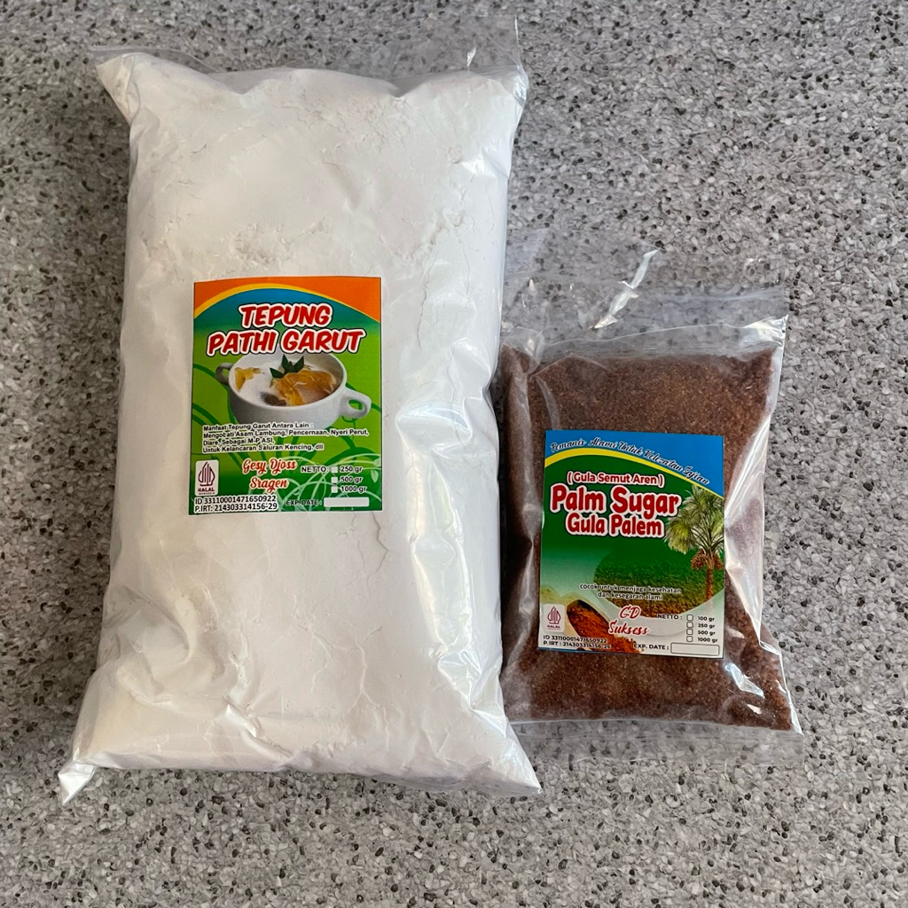 

PROMO! Tepung Garut Original 1kg /1000 gram gratis Gula Aren bubuk 100 gram | palm sugar | tepung angkrik |tepung garut asli